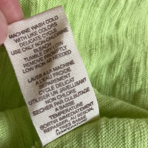 Vintage Free People Lime Green Floral Crop Short Sleeve Slouchy Hoodie Small - Picture 11 of 11